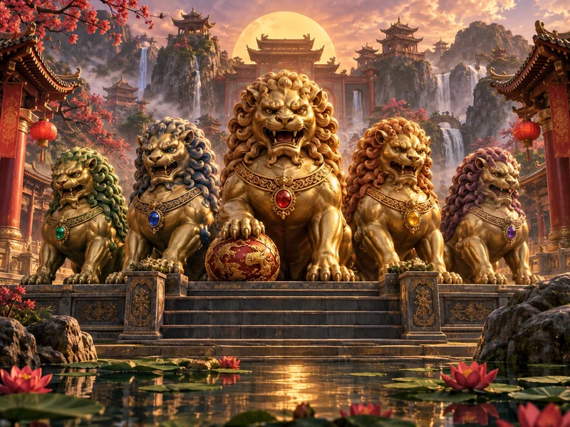 5 Lions Megaways — သရုပ်ဖော်ပုံ