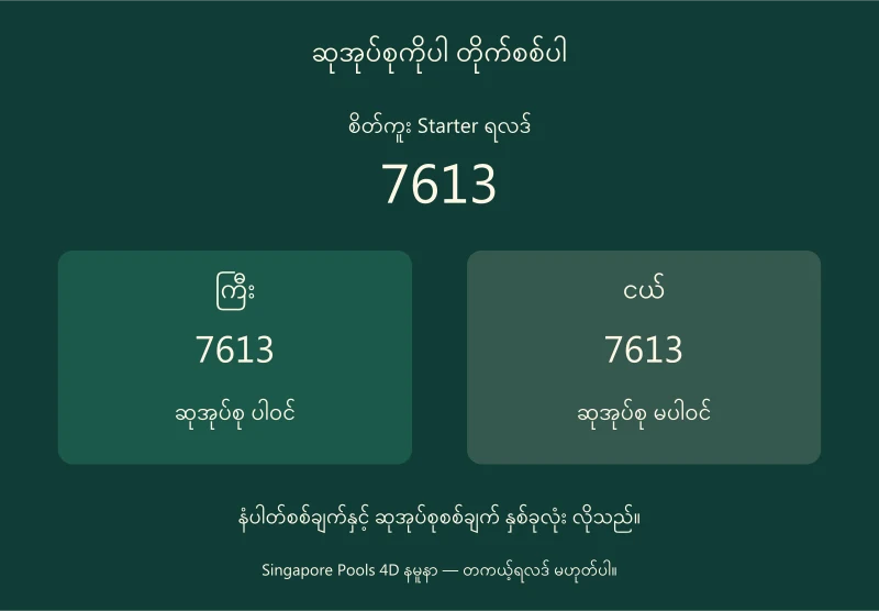 စိတ်ကူး Starter 7613 ရလဒ်နှင့် Big ပါဝင်၊ Small မပါဝင်ဟု ဆုအုပ်စုကို နှိုင်းပြထားသောပုံ